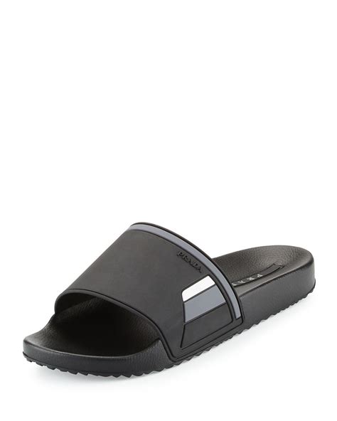 mens prada slides|prada men's slide sandals.